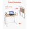 Folding Desk 31.5 Inch Foldable Table with Storage Hooks Space Saving Computer Table